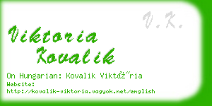 viktoria kovalik business card